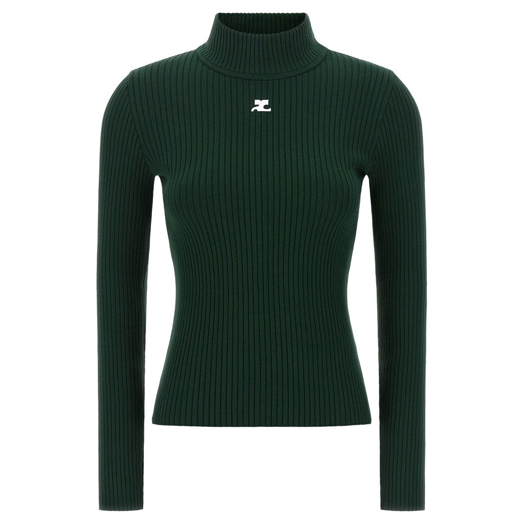 Courrèges Bicolor Viscose Cardigan for Women