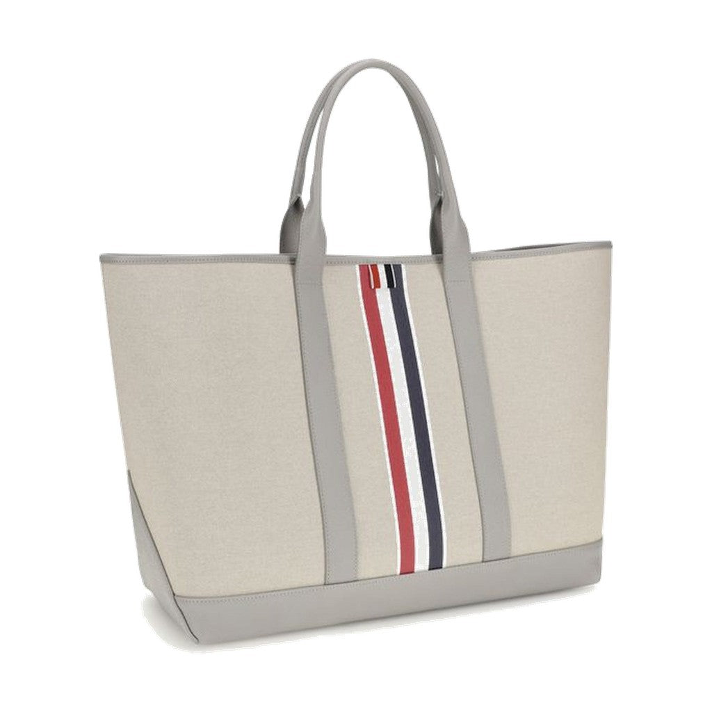 Thom Browne Gray Fabric Shoulder Bag for Men