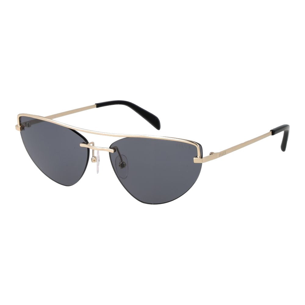 Emilio Pucci Women's Cat Eye Sunglasses – Gold Metal