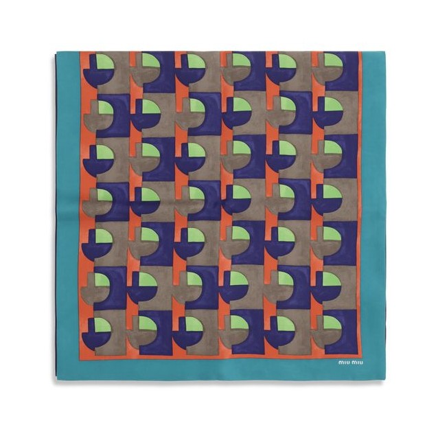 Miu Miu Multicolor Silk Scarf for Women