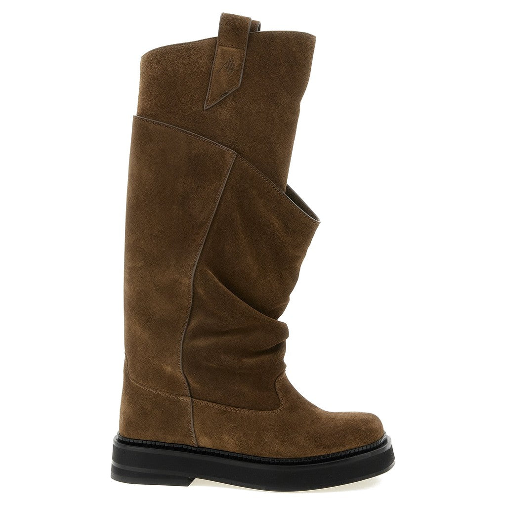 The Attico Brown Calfskin Over The Knee for Women
