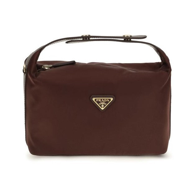 Prada Bordeaux Recycled Polyamide Handbag for Women