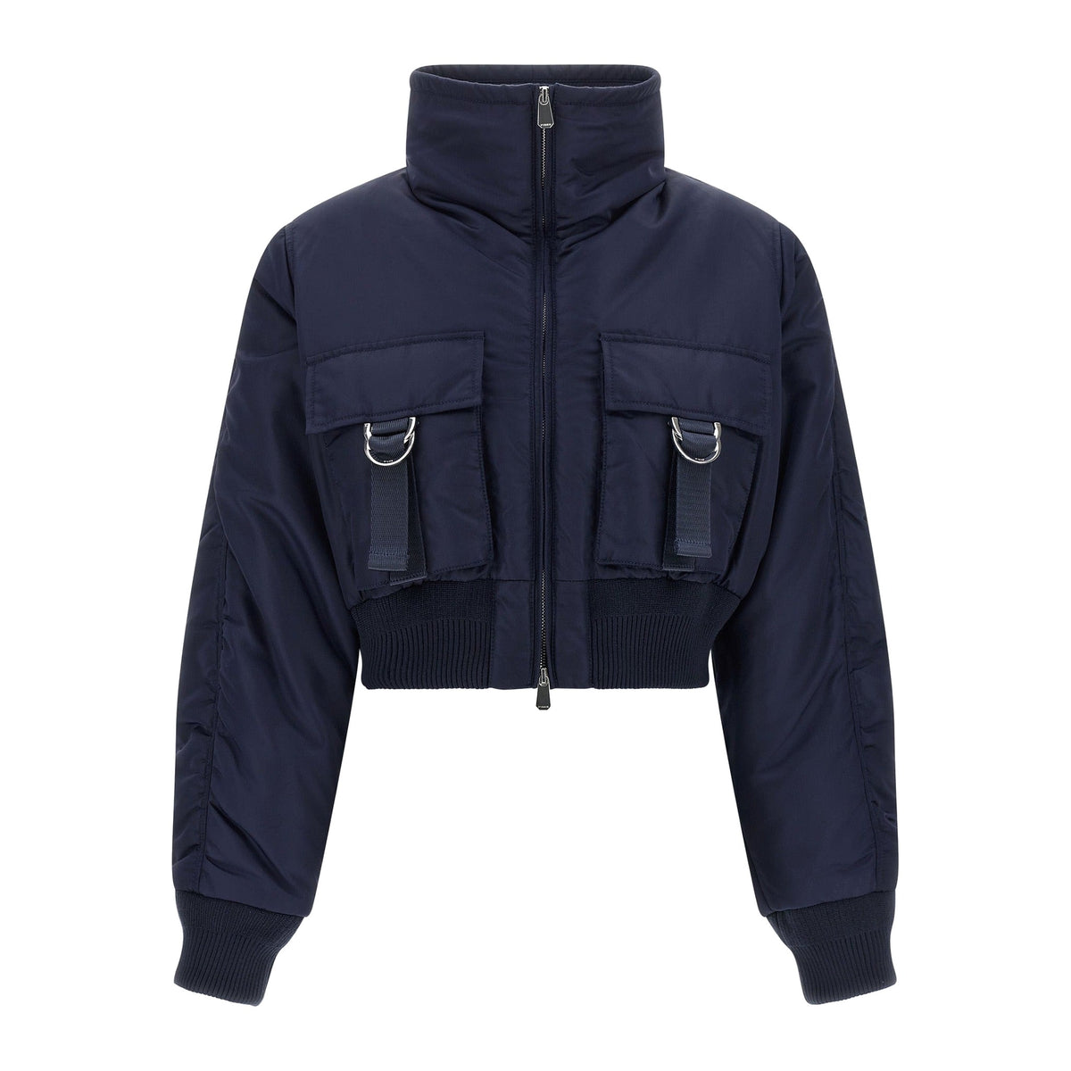 PINKO Blue Polyamide Bomber for Women