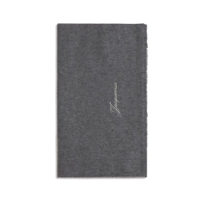 Jacquemus Gray Wool Oves Aries Scarf for Men