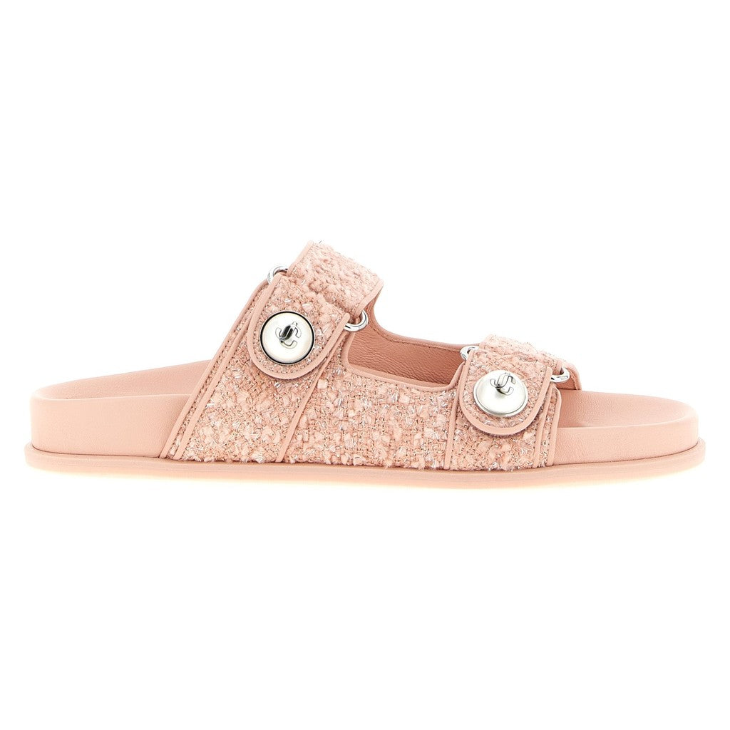 Jimmy Choo Multicolor Tencel Slides for Women