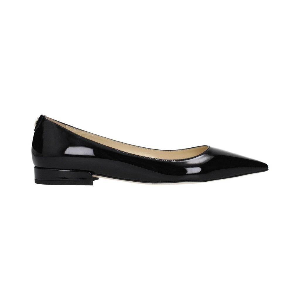 Jimmy Choo Black Leather Flats for Women