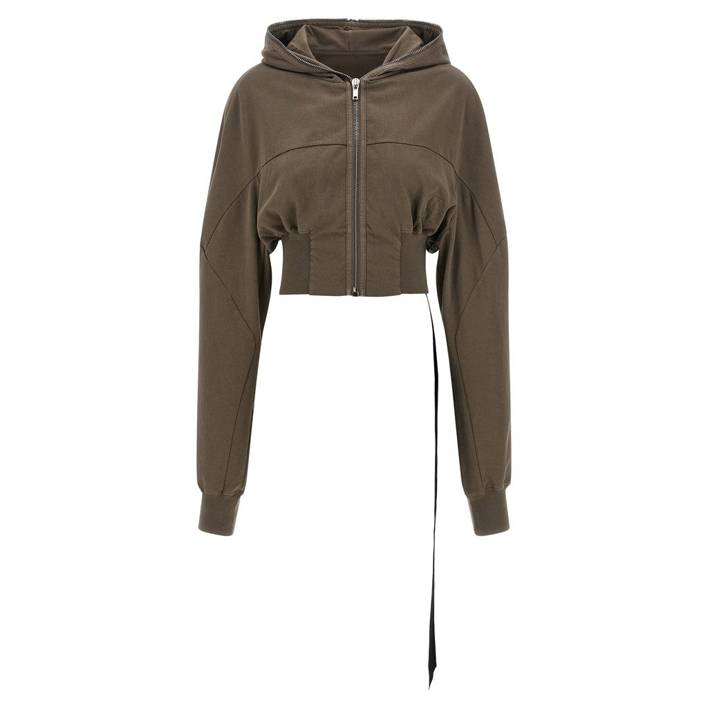 DRKSHDW Gray Cotton Hoodie for Women