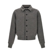 Jacquemus Gray Virgin Wool Bomber for Men