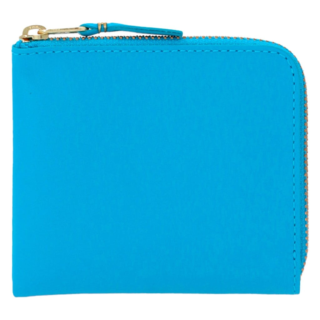 Comme des Garçons Blue Calfskin Cardholder for Women