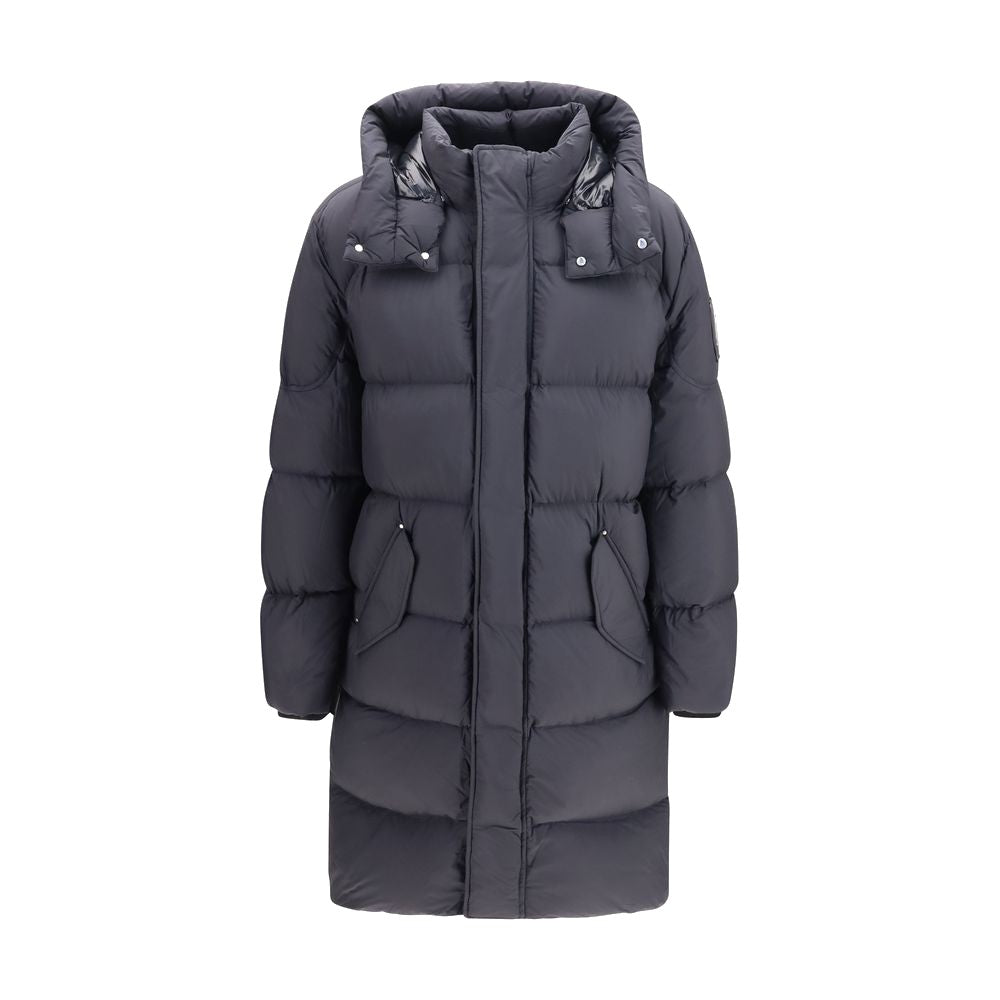 Moose Knuckles Black Nylon Coat for Men