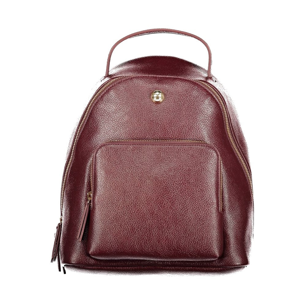 Twinset Red Polyurethane Womens Backpack for Women