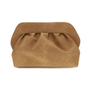 THEMOIRè Beige Suede Leather Handbag for Women