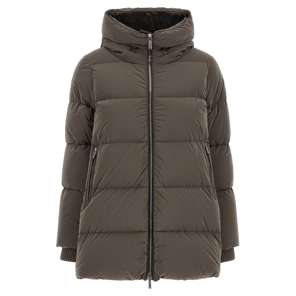 MooRER Brown Wool Full-Length Jacket for Women