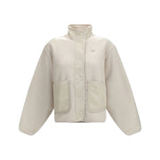 New Balance White Recycled Polyester Shell Jacket for Women