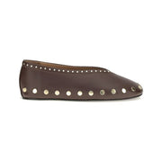 Ganni Brown Cotton Ballet Flats for Women