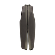 Rick Owens Gray Wool Oves Aries Sleeveless Jacket for Women