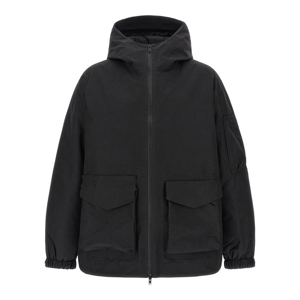 Y-3 Black Recycled Polyester Shell Jacket for Men