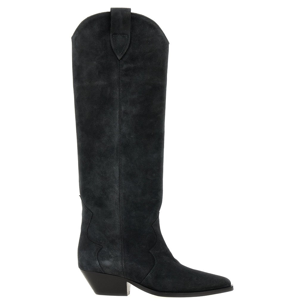 Isabel Marant Black Calfskin Chelsea Boots for Women