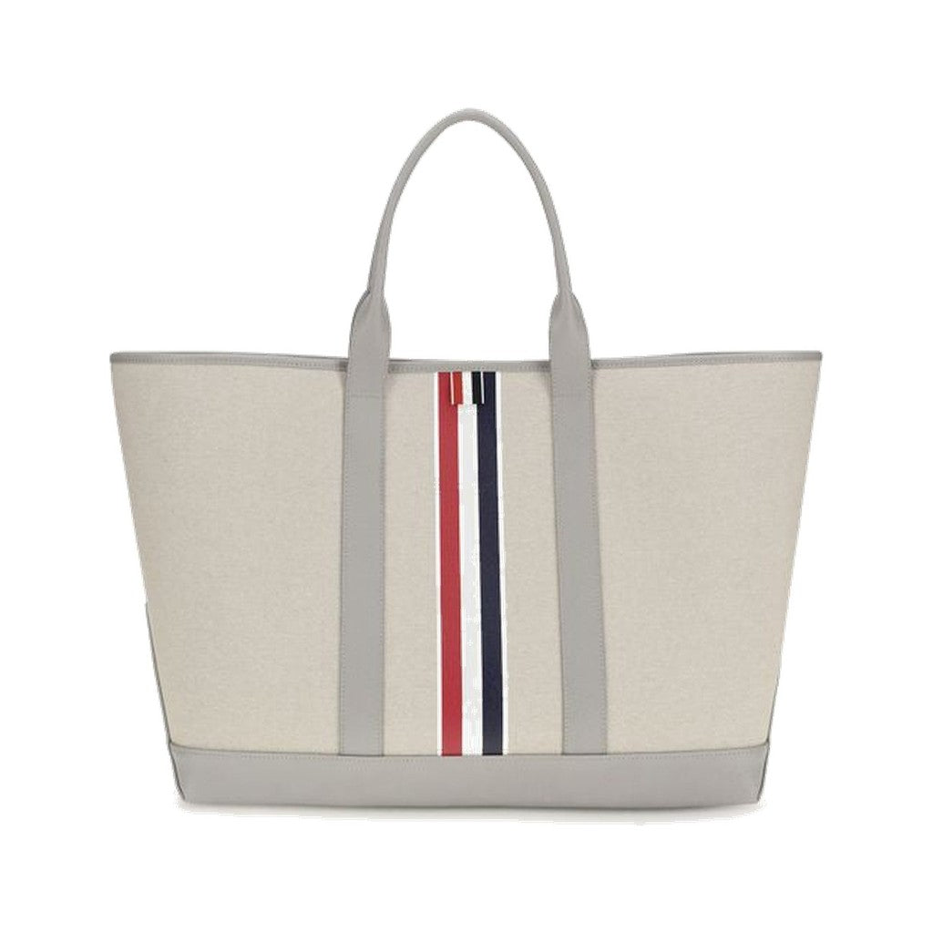 Thom Browne Gray Fabric Shoulder Bag for Men