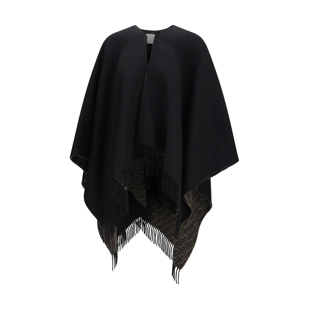 Fendi Black Wool Oves Aries Scarf for Women