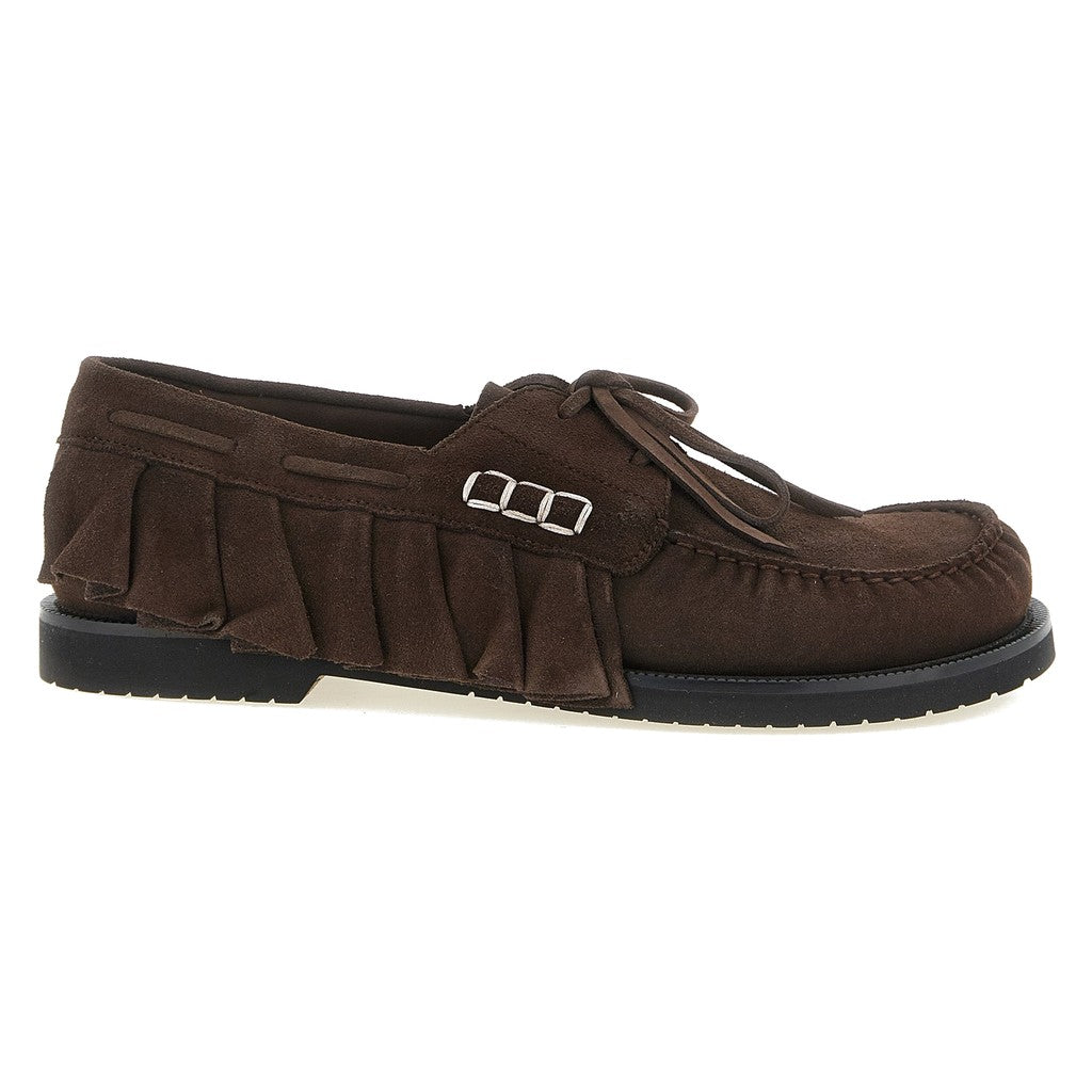 J.W.Anderson Brown Suede Leather Moccassin for Men