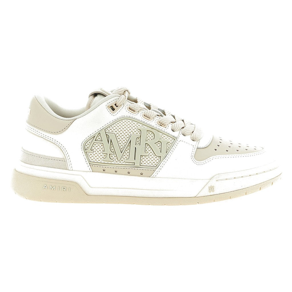 Amiri White Calfskin Low Top Sneakers for Men