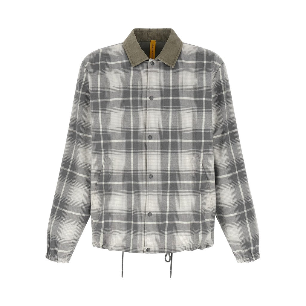 Moncler GENIUS Gray Cotton Full-Length Jacket for Men