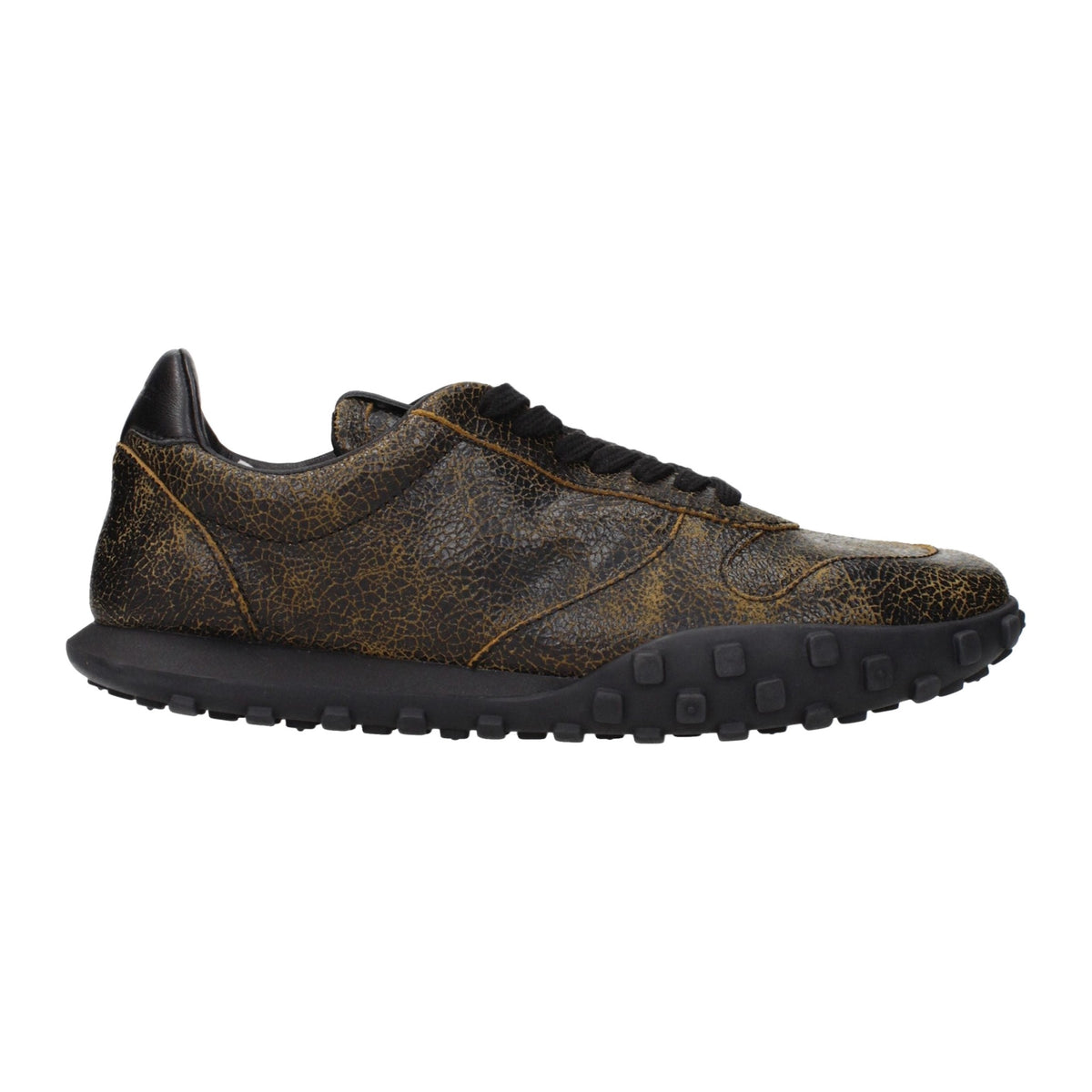 JIL SANDER Black Leather Sneakers for Men