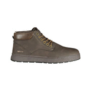 Gas Brown Polyurethane Men's Sneaker