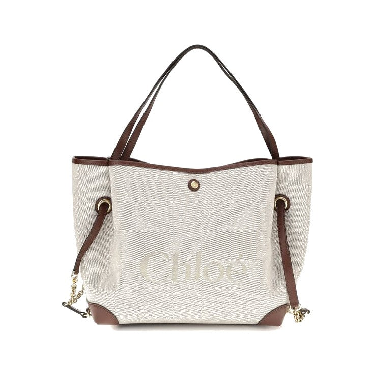 Chloé Beige Cotton Shoulder Bag for Women