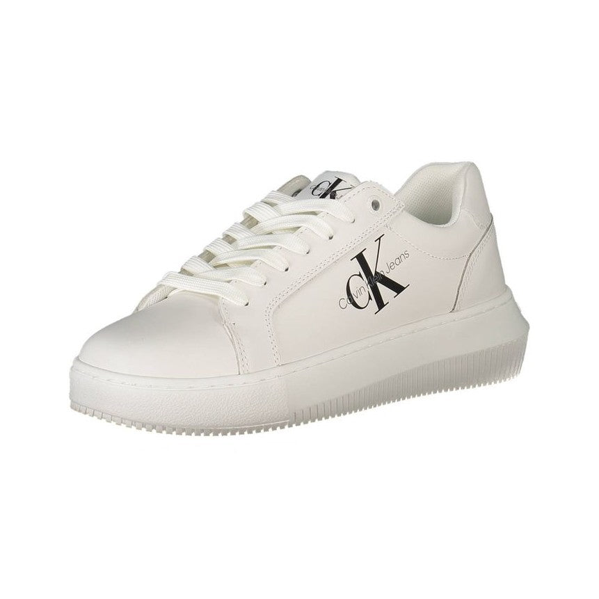 Calvin Klein White Polyester Women Sneaker