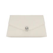 Alexander McQueen White Calf Leather Bos Taurus Clutch Bag for Women