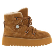 PINKO Brown Cowhide Flat Boots for Women