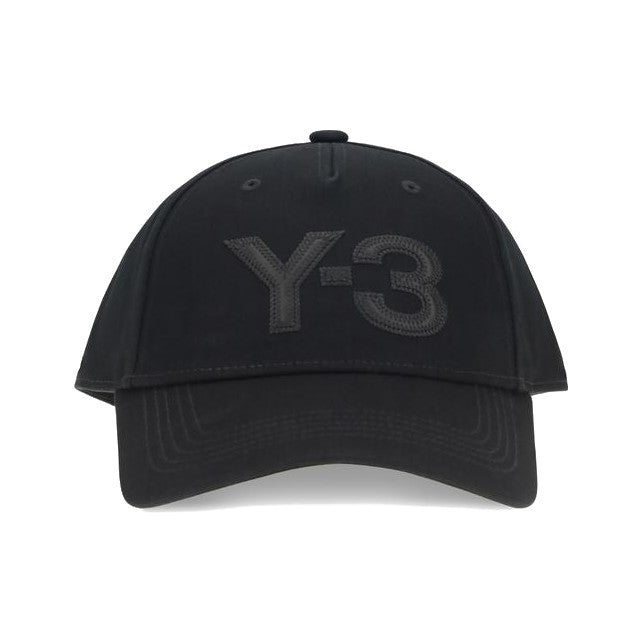 Y-3 Black Cotton Cap (Baseball Hat) for Men