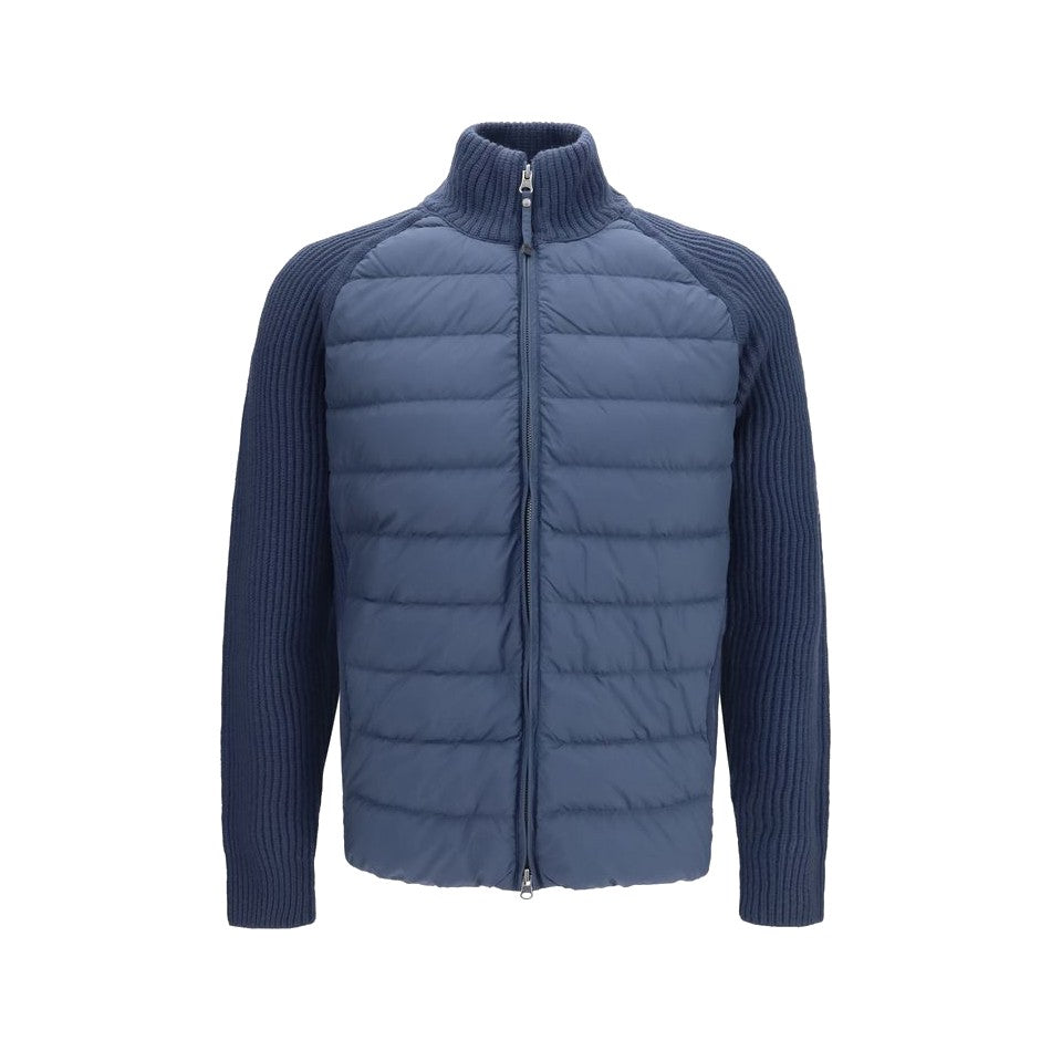 Parajumpers Blue Polyamide Full-Length Jacket for Men