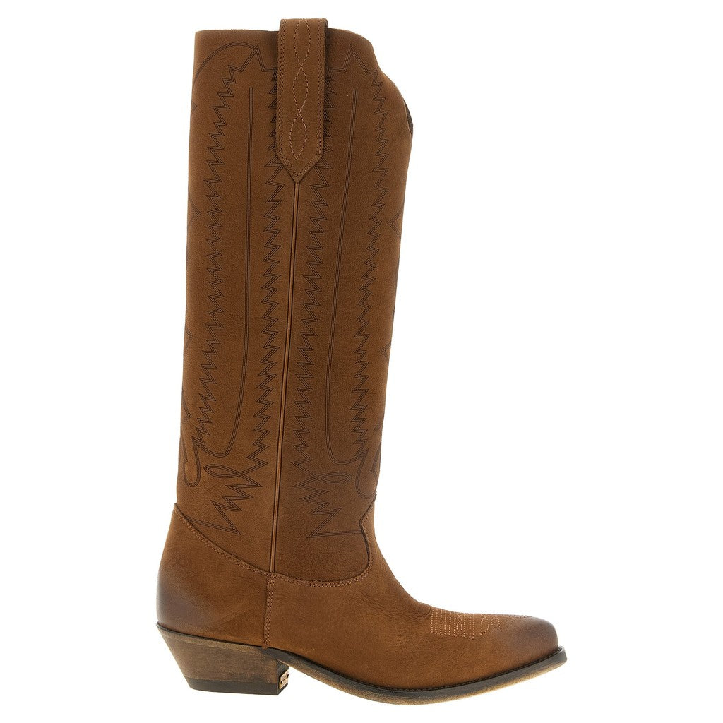 Golden Goose Brown Cowhide Chelsea Boots for Women