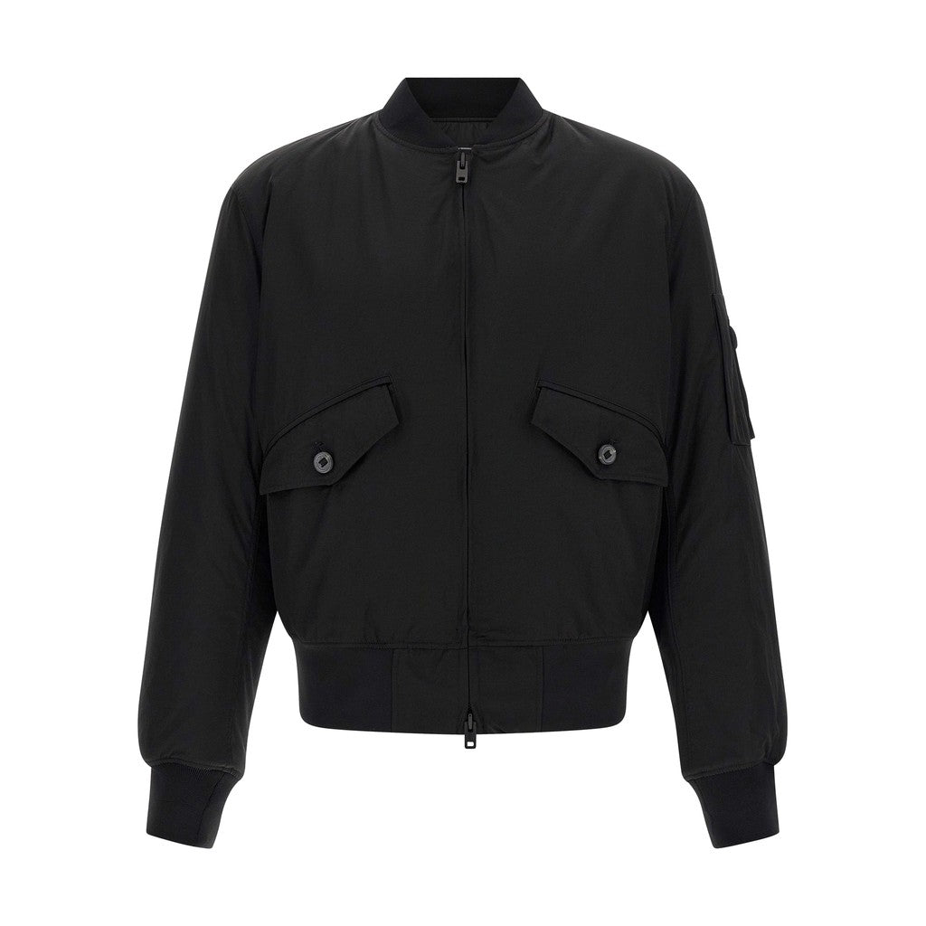 Y-3 Black Polyamide Bomber for Men