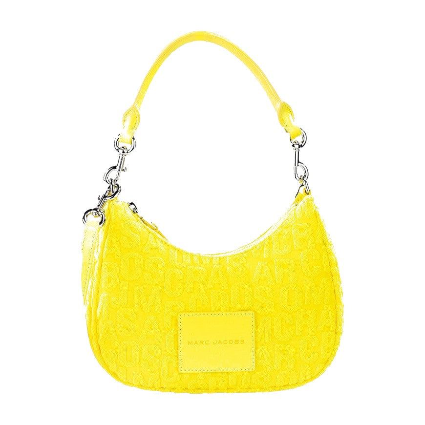 Marc Jacobs Monogram Terry Fabric Golden Kiwi Hobo Shoulder Bag Purse for Women