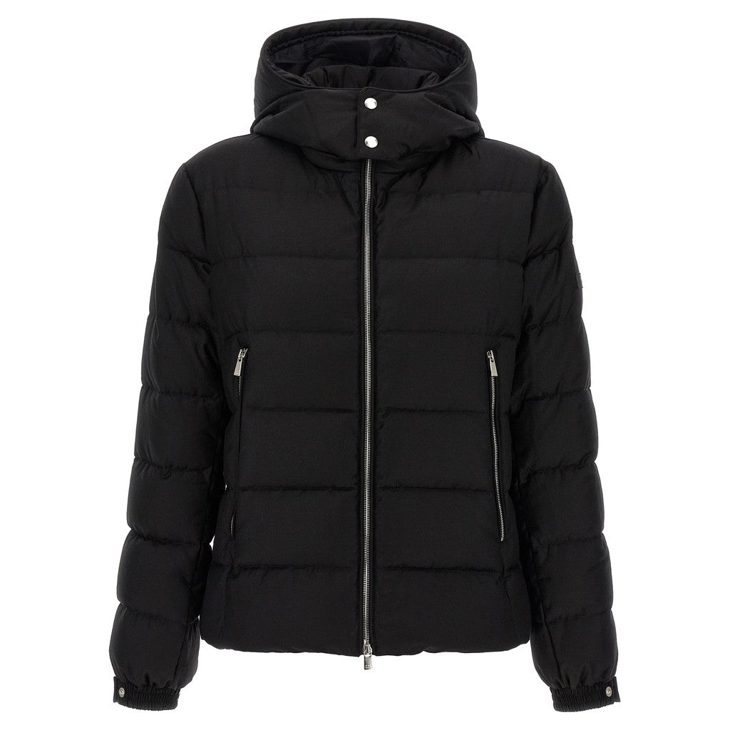 Tatras Black Wool Full-Length Jacket for Men