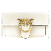 PINKO White Calfskin Cardholder for Women