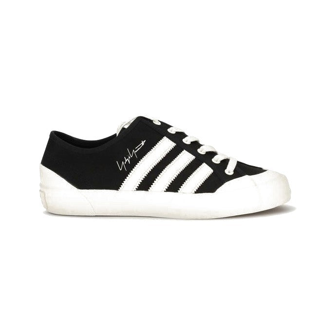 Y-3 Black Fabric Low Top Sneakers for Men