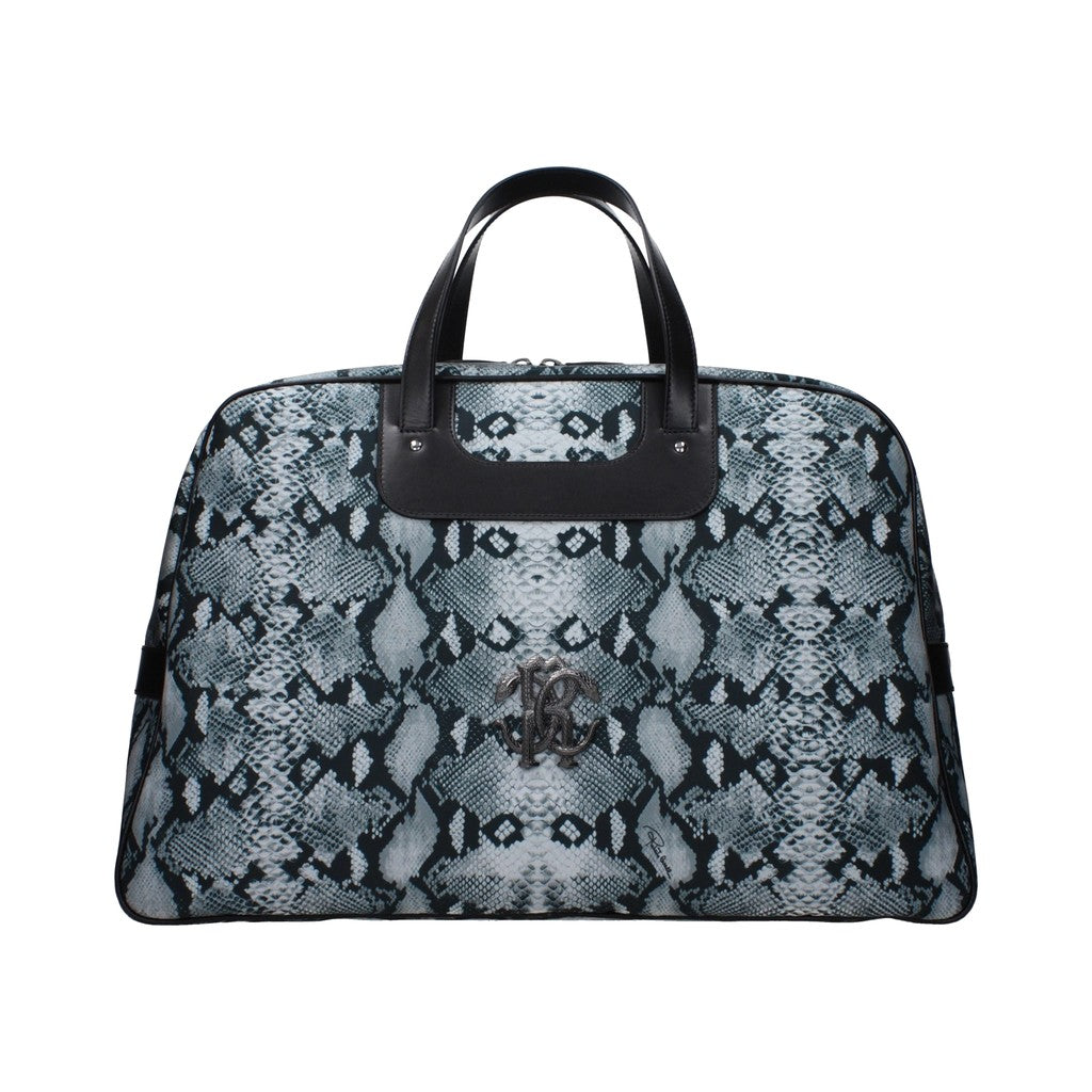 Roberto Cavalli Gray Fabric Luggage And Travel for Men