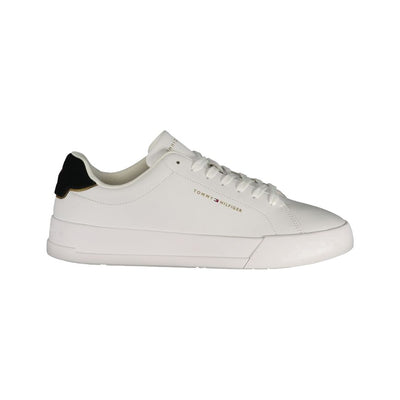 Tommy Hilfiger White Polyurethane Men's Sneaker