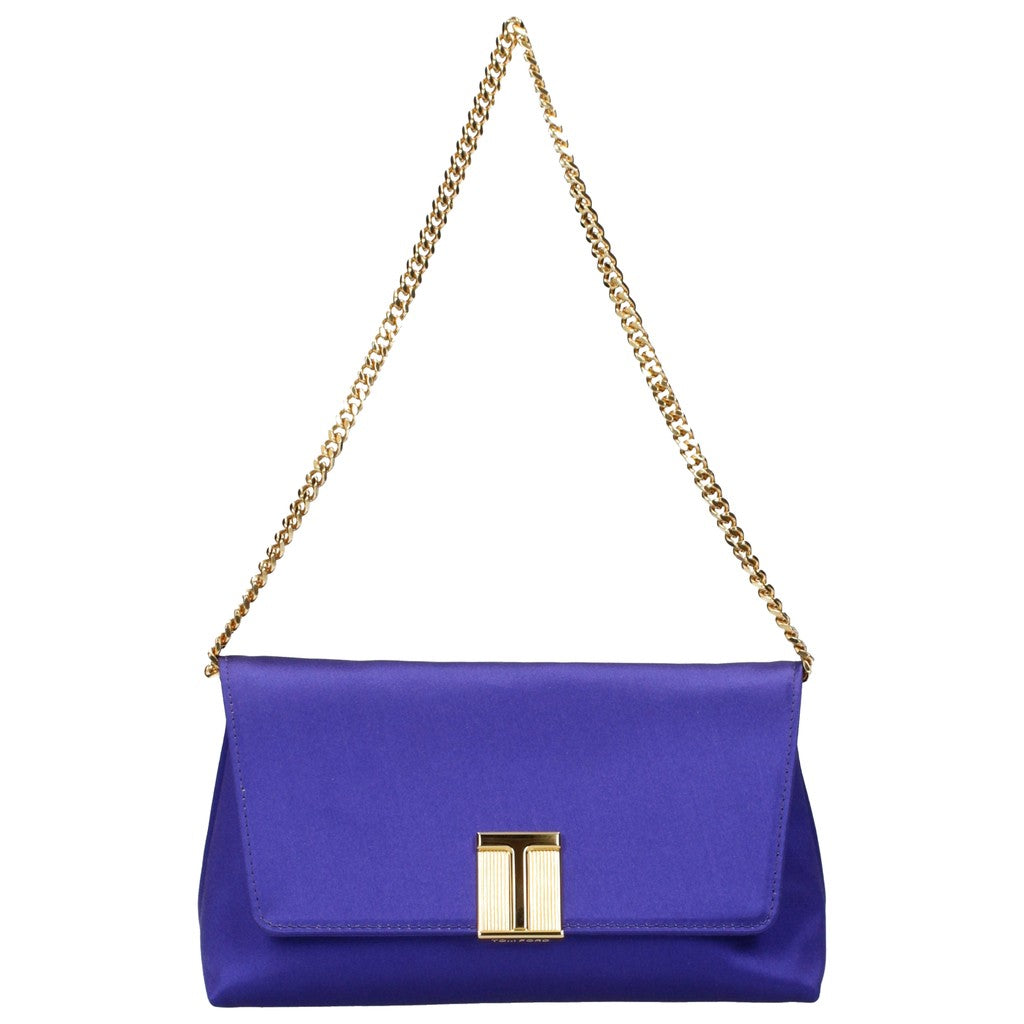 Tom Ford Purple Satin Clutch Bag for Women