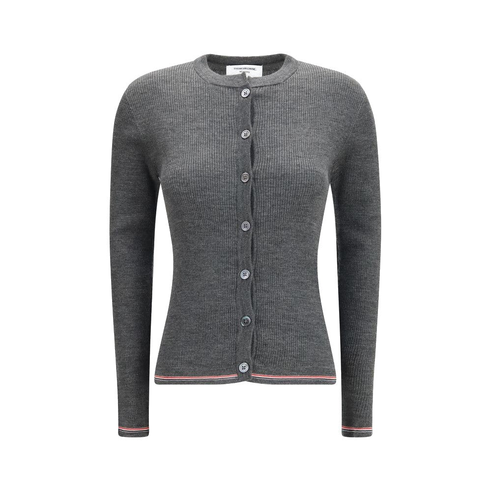 Thom Browne Gray Wool Oves Aries Cardigan for Women