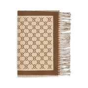 Gucci Beige Wool Oves Aries Scarf for Women