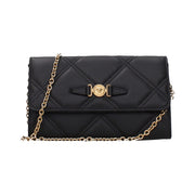 Versace Black Leather Clutch Bag for Women