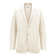 Malo White Cotton Men's Cardigan