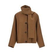 'S Max Mara Brown Wool Full-Length Jacket for Women