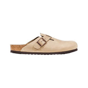 Birkenstock Beige Leather Clogs for Men